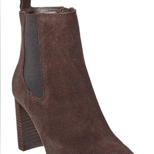 Blondo Kamila Brown Suede Ankle Boots